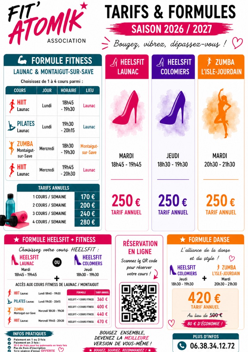Planning et tarifs